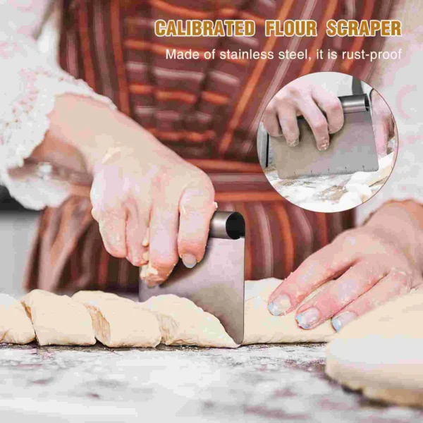 Stainless Steel Dough Scraper 5