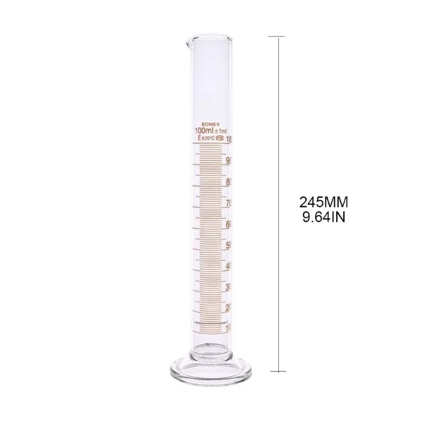 F2TE Thick Glass Graduated Measuring Cylinder 5