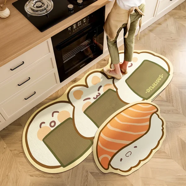 Cute Sushi Kitchen Carpet 1
